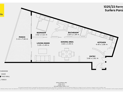 1025/23 Ferny Avenue, Surfers Paradise, Gold Coast, 1 chambres, 1 salles de bain, Apartment