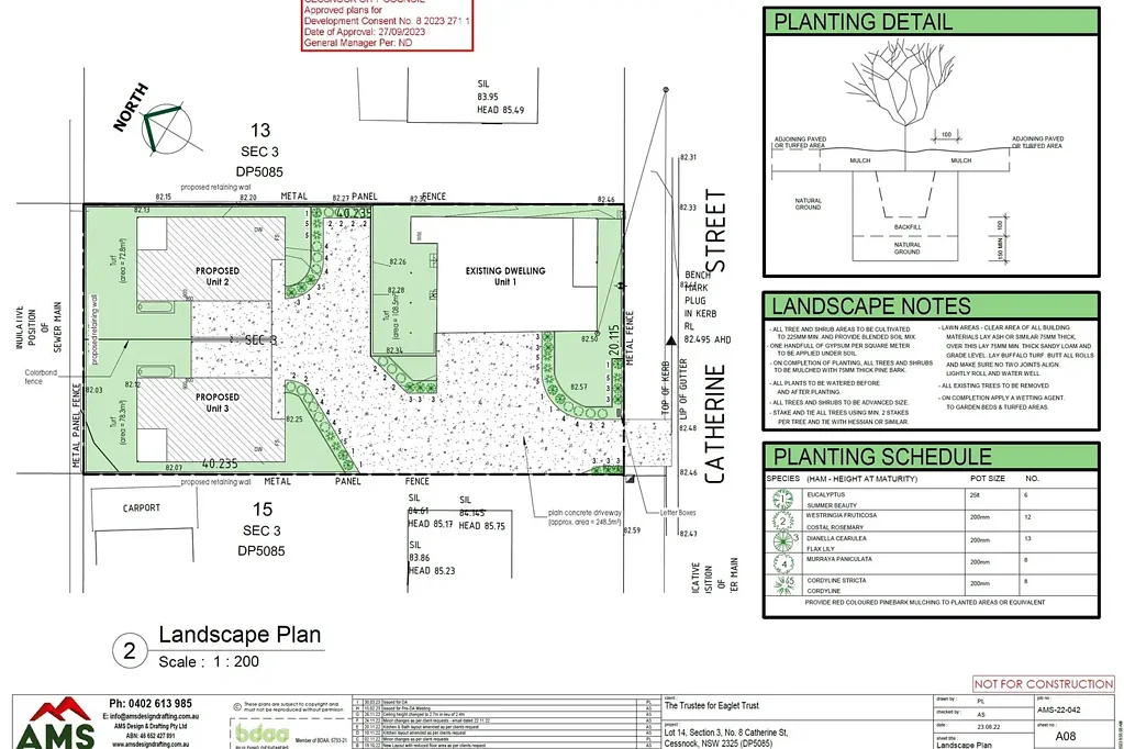 Cessnock 3房  3 lot Subdivision (DA approved)