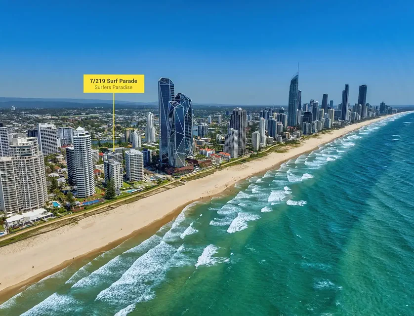 7/219 Surf Parade, Surfers Paradise, Gold Coast, 1部屋, 1バスルーム, Apartment