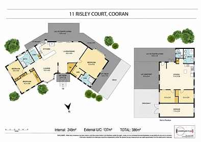 户型图 - 11 Risley Court, Cooran, QLD 4569