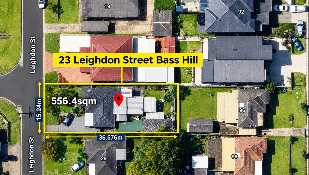 Bass Hill 3ਬੈੱਡਰੂਮ 556.4SQM | 15.24M FRONTAGE | R2 ZONING | HIGH-SIDE LOCATION | DUPLEX OPPORTUNITY (STCA)
