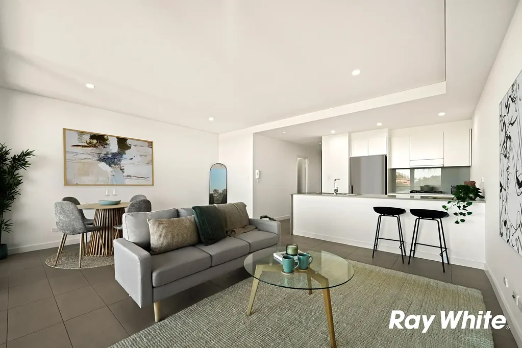 Marrickville 2房 Metro站步行即达 宽敞双卧带镜柜 区域景观视野 开放式明厨餐区 现代中性装修 地下车位电梯直达 A Perfect Blend of Space, Style and Convenience