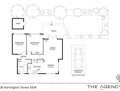 1/8 Hartington Street, Kew, VIC 3101, 2 Bedrooms, 1 Bathrooms, Apartment