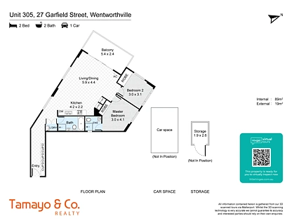 305/27 Garfield Street, Wentworthville, Parramatta (Northwest suburbs), 2 habitaciones, 2 baños, Unit