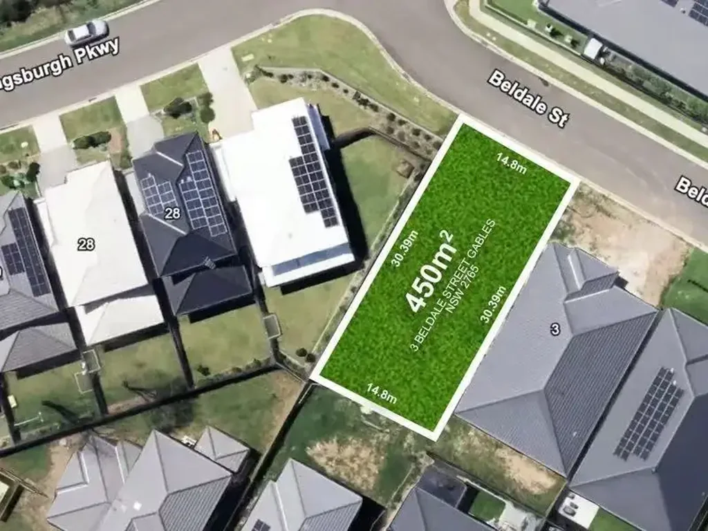 Gables 5Zimmer 450sqm premium registered land at The Gables - ready to build now. Land only or House and Land package available.