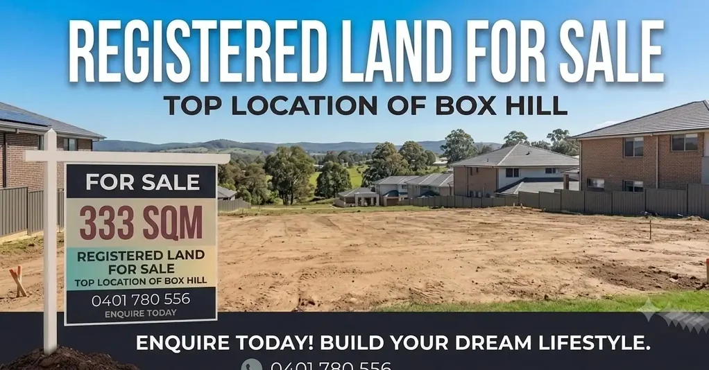 Box Hill 🏡 Box Hill 待售已注册土地 🏡 Registered Land for Sale at Box Hill