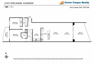 21/371 Esplanade, Scarness, QLD 4655, 2 chambres, 2 salles de bain, Unit