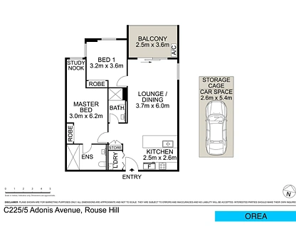 225/5 Adonis Avenue, Rouse Hill, The Hills, 2 rūma, 2 rūma horoi, Apartment