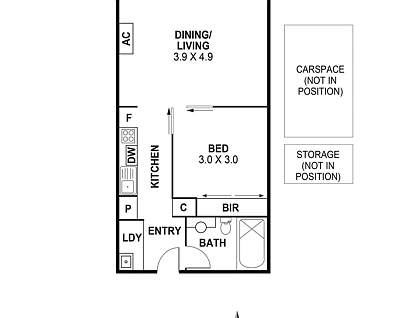 203/163 Cremorne Street, Cremorne, Inner East Melbourne, 1 rūma, 1 rūma horoi, Apartment