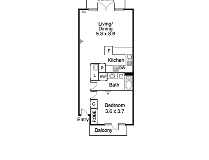 71/151 Fitzroy Street, St Kilda, Melbourne CBD, 1房, 1浴, Apartment