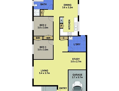 12a Abigail Street, Seven Hills, Western Suburbs, 3房, 1浴, Apartment
