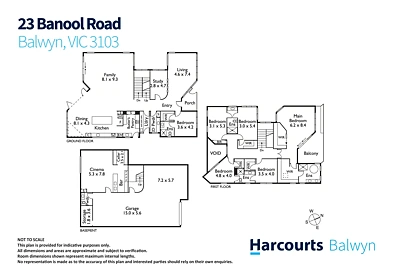 Plano ng Bahay - 23 Banool Road, Balwyn, VIC 3103