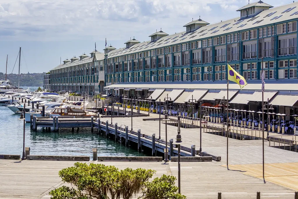 Top floor two bedroom apartment plus study on the Wharf
