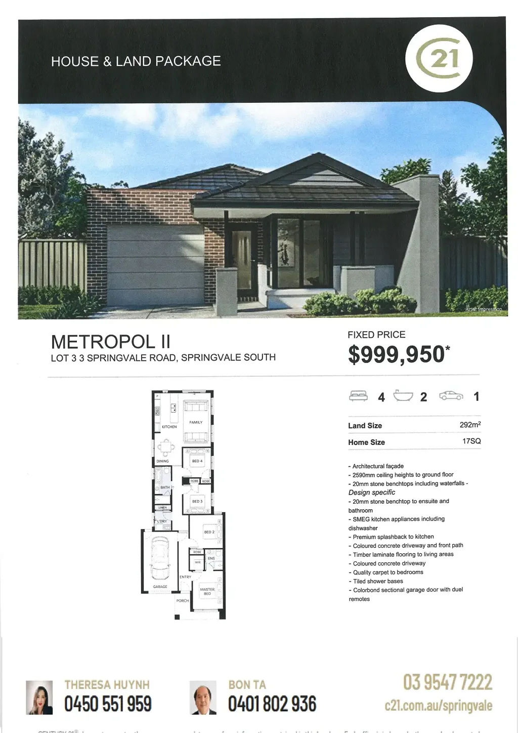 Springvale South 1ਬੈੱਡਰੂਮ New Turn-Key Homes