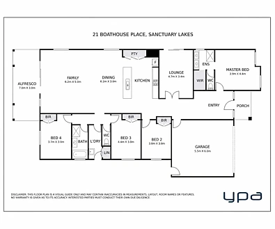 फ्लोर प्लान - 21 Boathouse Place, Point Cook, VIC 3030
