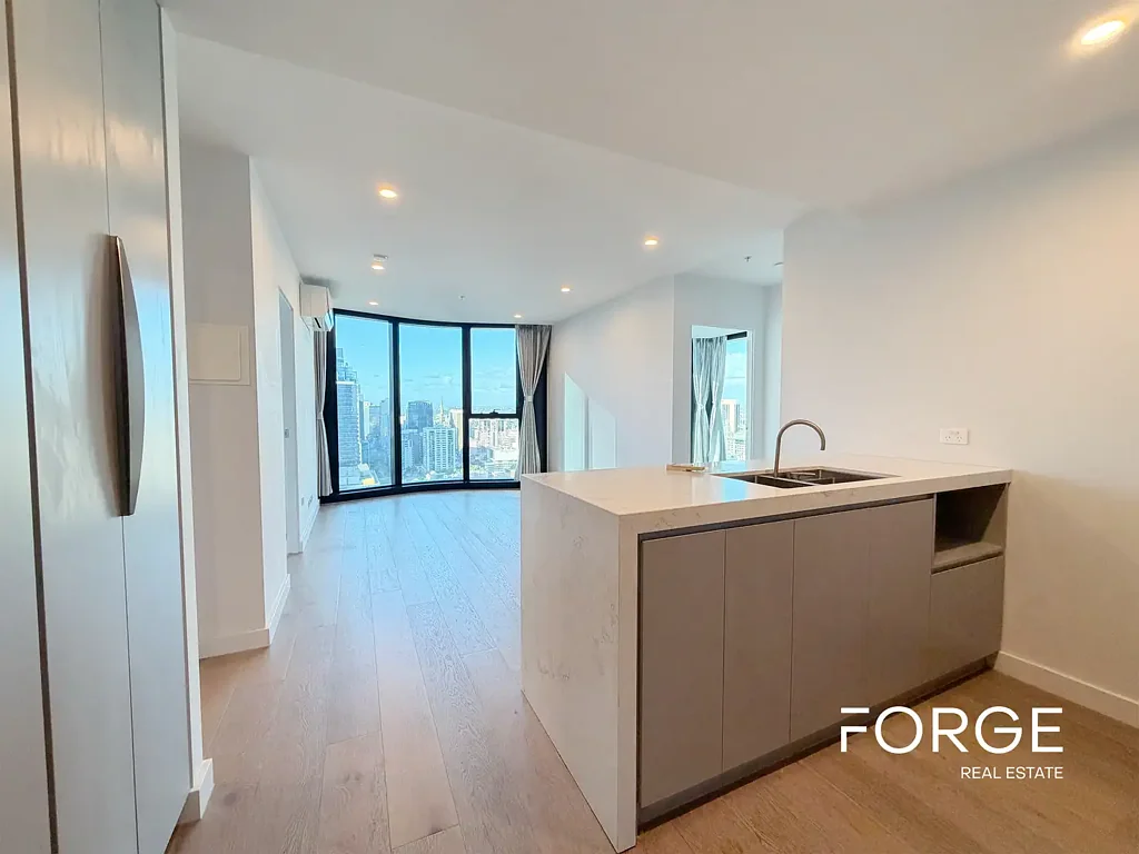 Level 28 Architectural Excellence | 3BR Luxury at 380 Melbourne