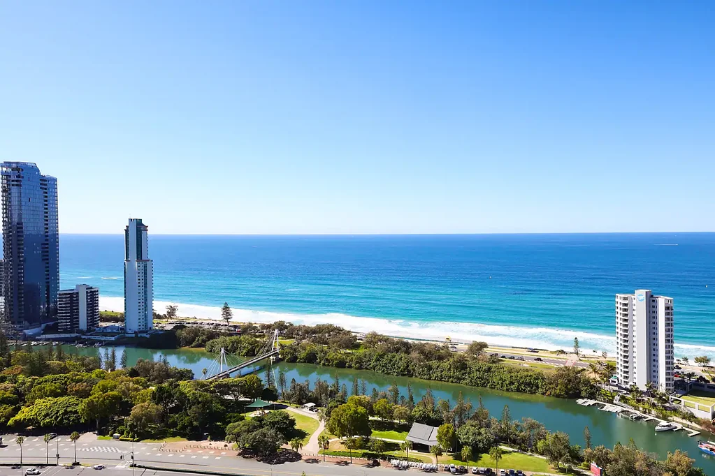 Surfers Paradise 2房  Breathtaking Northern Views from the 30th level that Can Never be Built out