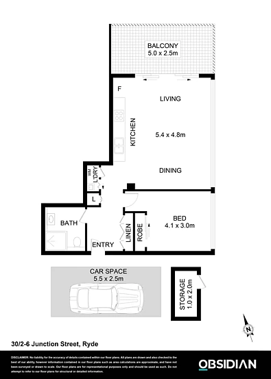 30/2 Junction Street, Ryde, NSW 2112, 1 Bedrooms, 1 Bathrooms, Apartment