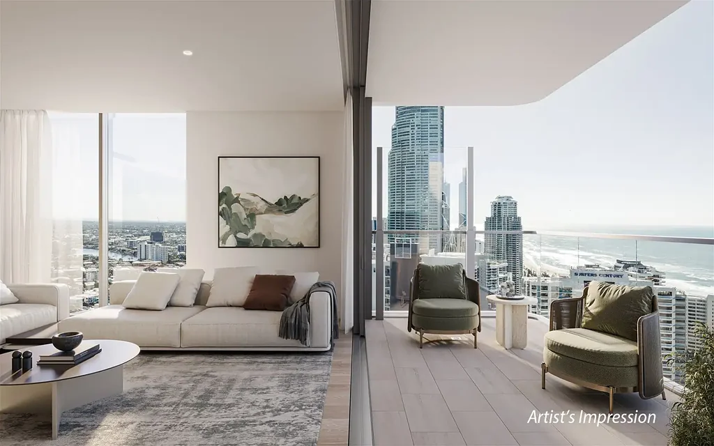 Surfers Paradise 3 Bedroom Introducing Vista, 51 Levels of Unrivalled Coastal Elegance