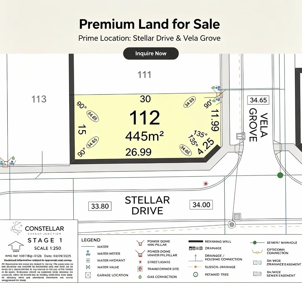 Cardup Titled & Ready to build in the thriving community /Stellar Estate!!
