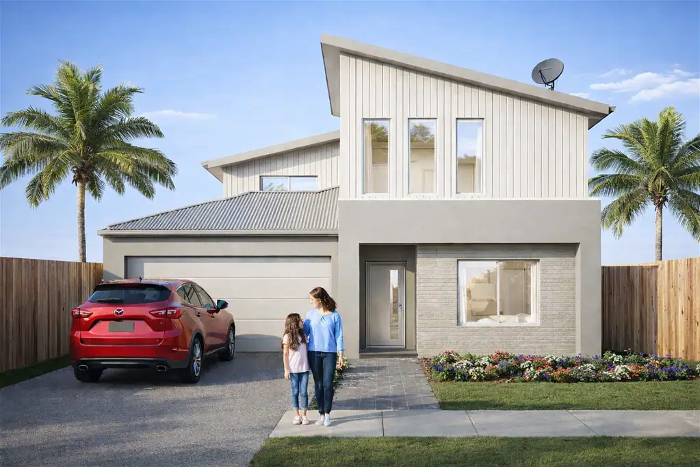 Burpengary 5房 宽敞五居室 903平米大地块 现代化设计 开放式生活区 双车库 低维护庭院 便捷北港生活 House & Land From $1,300,000 - North Harbour Burpengary