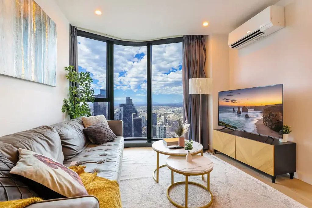 Melbourne 2غرفة نوم Stunning Level 58 Sky Residence with Panoramic City Views - CBD Living