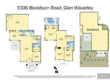 1/336 Blackburn Rd, Glen Waverley, East Melbourne, 4房, 3浴, Townhouse