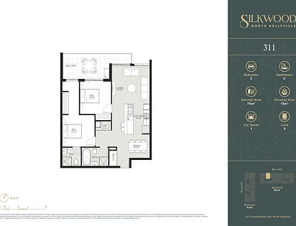 311/42 Armbruster Avenue, North Kellyville, Central Tablelands, 2 Schlafzimmer, 2 Badezimmer, Apartment