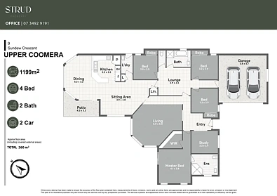 फ्लोर प्लान - 9 Sundew Crescent, Upper Coomera, QLD 4209