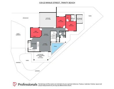 1/20-22 Manus Street, Trinity Beach, QLD 4879, 3 slaapkamers, 2 badkamers, House