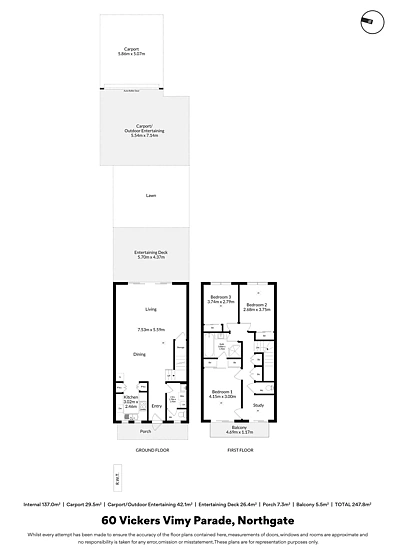60 Vickers Vimy Parade, Northgate, SA 5085, 3房, 1浴, House