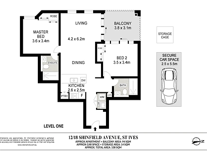 12/18 Shinfield Avenue, St Ives, Upper North Shore, 2 chambres, 2 salles de bain, Apartment