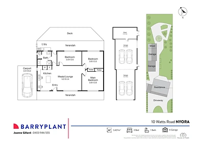 Plano ng Bahay - 10 Watts Road, Nyora, VIC 3987