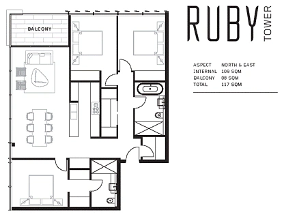 1608/15 Gadigal Avenue, Zetland, Eastern Suburbs, 3 कमरे, 2 बाथरूम, Apartment