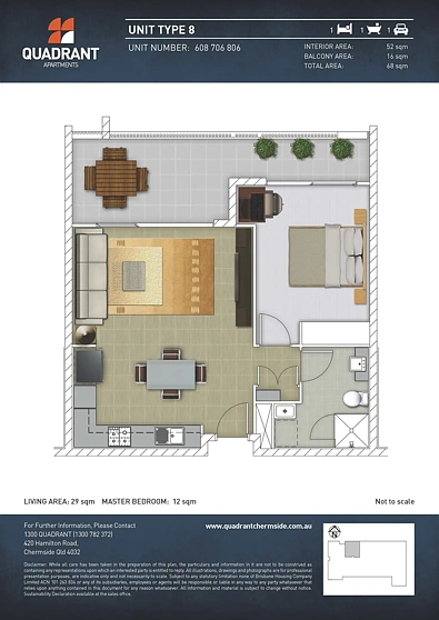 706/428 Hamilton Road, Chermside West, QLD 4032, 1 Bedrooms, 1 Bathrooms, Apartment