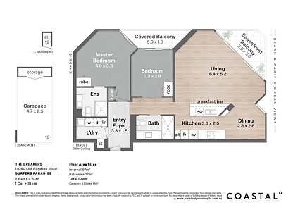 19/60 Old Burleigh Road, Surfers Paradise, Gold Coast, 2部屋, 2バスルーム, Apartment