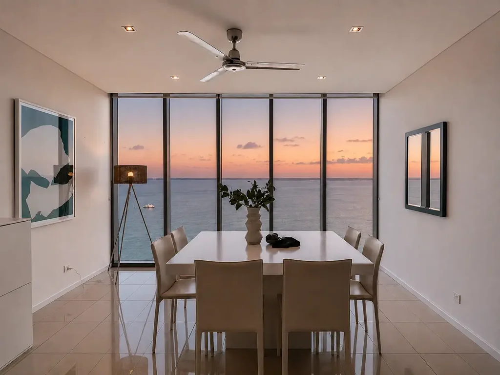 Darwin City 3ਬੈੱਡਰੂਮ Exceptional 14th-floor Sub-penthouse with Uninterrupted Ocean Views - Fully Furnished!