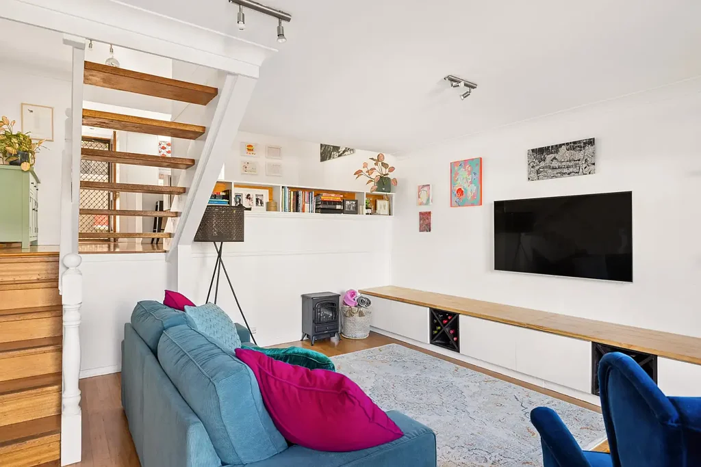 Rozelle 2 Bedroom Wide three-level home with lock-up garage and family scale
