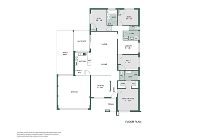 ਮੰਜ਼ਿਲ ਦੀ ਯੋਜਨਾ - 39 Arnup Drive, Vasse, WA 6280