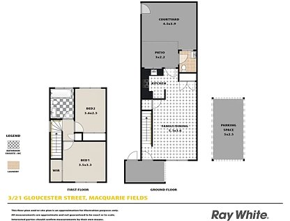 3/21 Gloucester Street, Macquarie Fields, NSW 2564, 2 ਕਮਰੇ, 1 ਬਾਥਰੂਮ, Townhouse