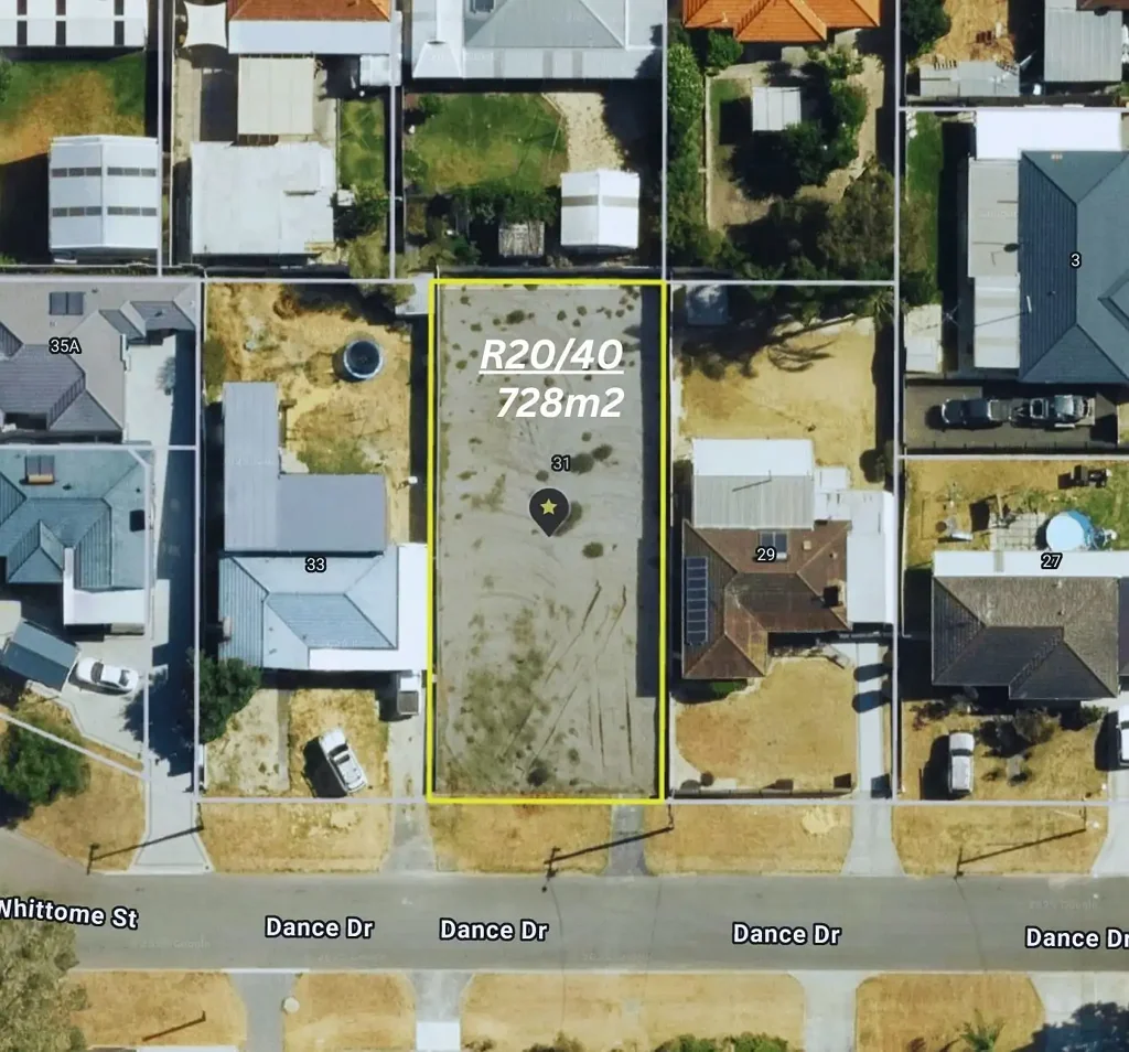 Middle Swan Development Ready Block R20/40 Zoned