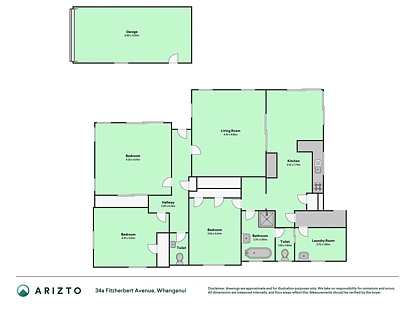 34A Fitzherbert Avenue, Springvale, Manuwatu, 3房, 1浴, 独立屋