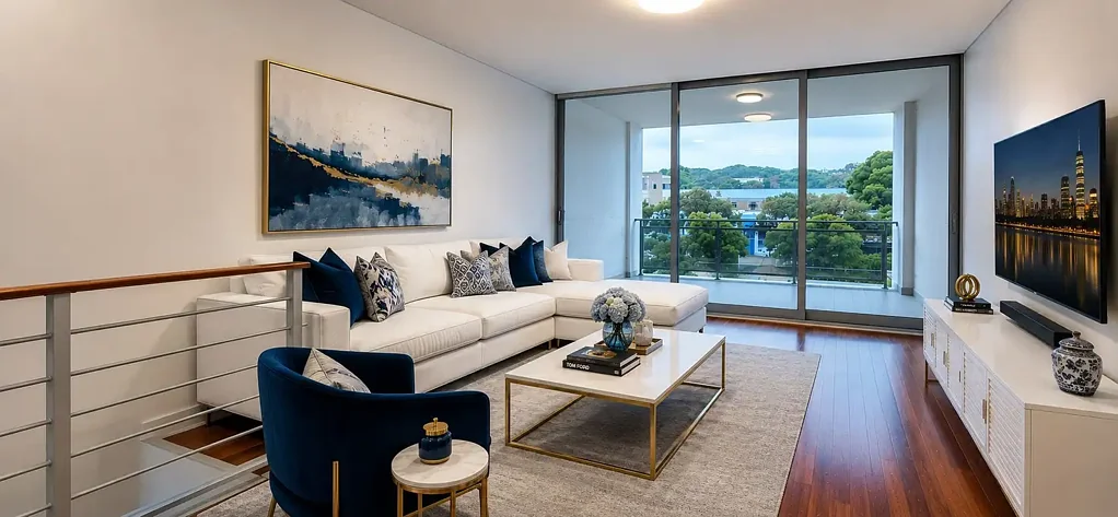 Modern Split Level Apartment With Three Separate Balconies - Axis