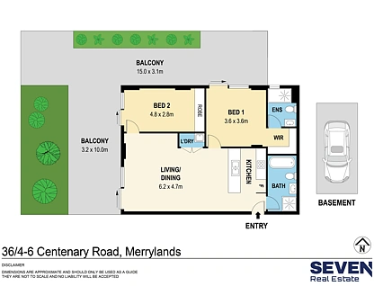 36/4-6 Centenary Road, Merrylands, Parramatta (Northwest suburbs), 2 chambres, 2 salles de bain, Apartment
