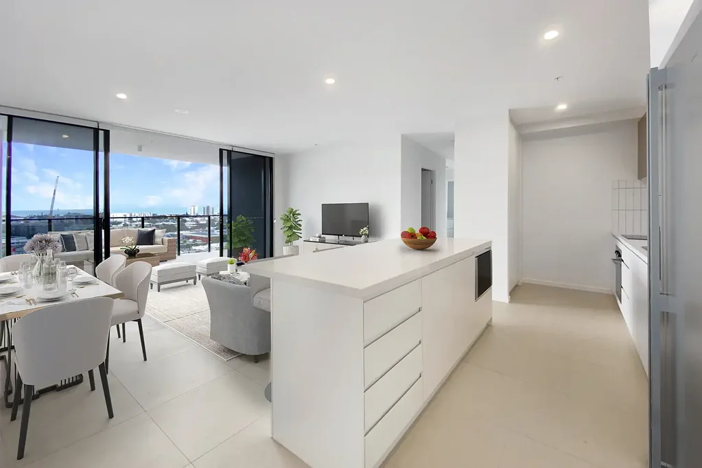 Maroochydore 3બેડરૂમ North East Corner CBD Apartment with Ocean Views..