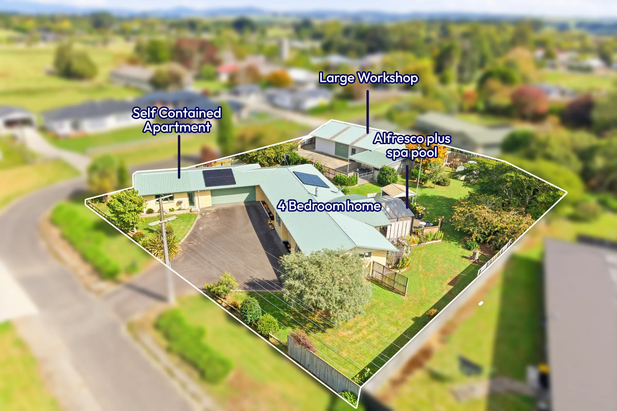 Pahiatua 4ห้องนอน Brick Home, Apartment & Large Workshop!!!