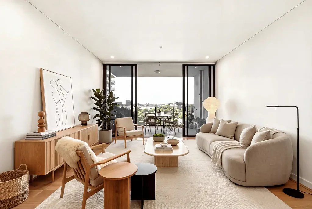Hamilton 2chambre Warm Timber-Look Finishes, Elevated Living