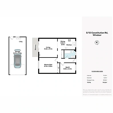 5/12 Constitution Road, Windsor, QLD 4030, 2 rūma, 1 rūma horoi, Apartment