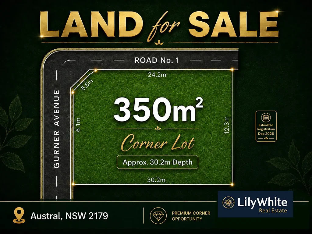 Austral CORNER BLOCK OPPORTUNITY - AUSTRAL