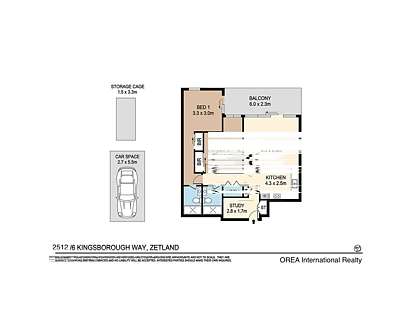 2512/6 Kingsborough Way, Zetland, Eastern Suburbs, 2 غرف, 2 حمامات, Apartment